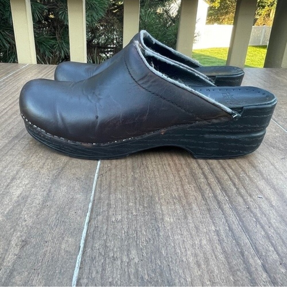 DANSKO Dark Brown Mule Slip On Shoes Size 38, US 7.5-8